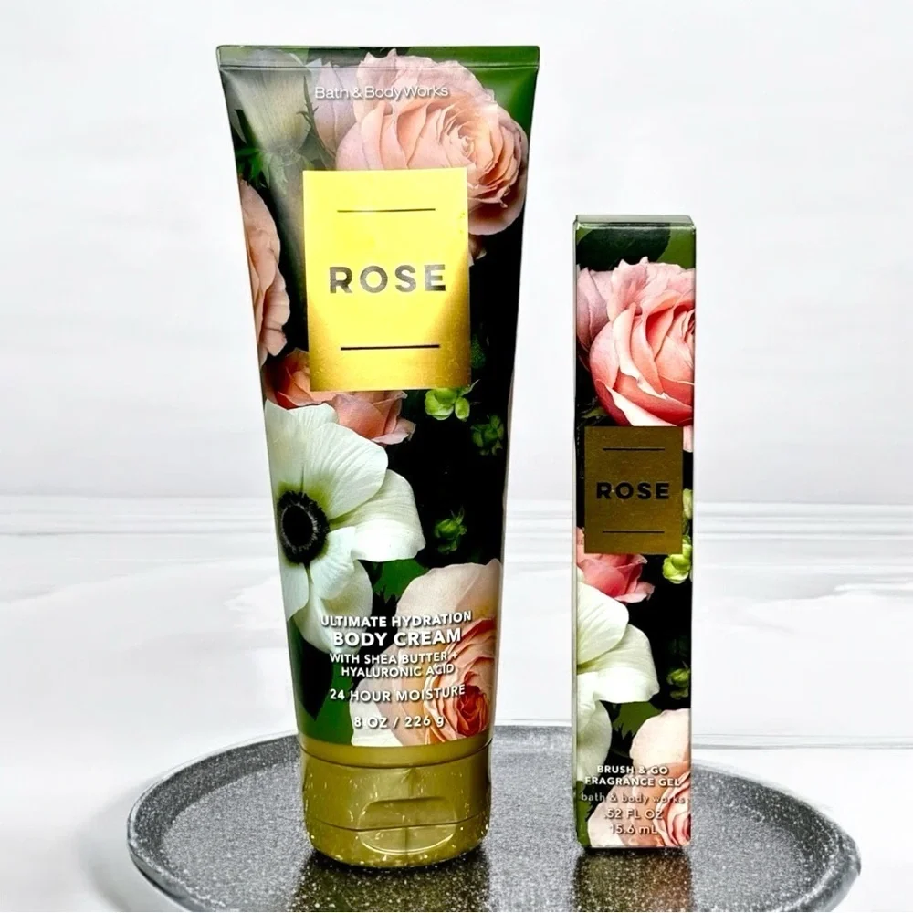 Bath and Body Works Rose Floral Body Care Gift Set NWT